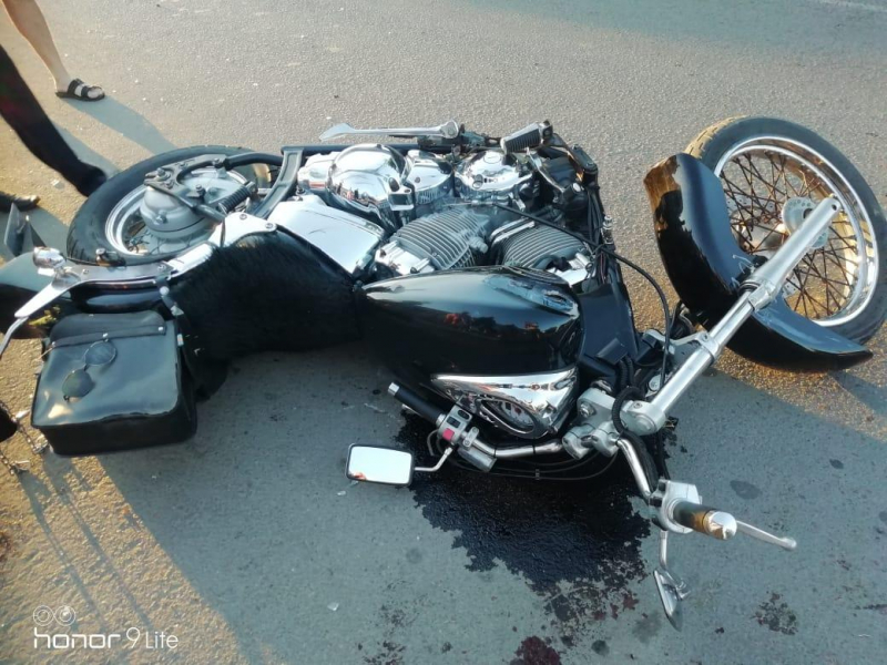 32-летнего мотоциклиста увезла скорая после ДТП в Воронежской области