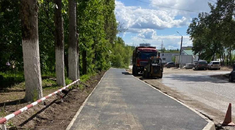 В Коминтерновском районе благоустройство тротуарной сети находится на стадии завершения