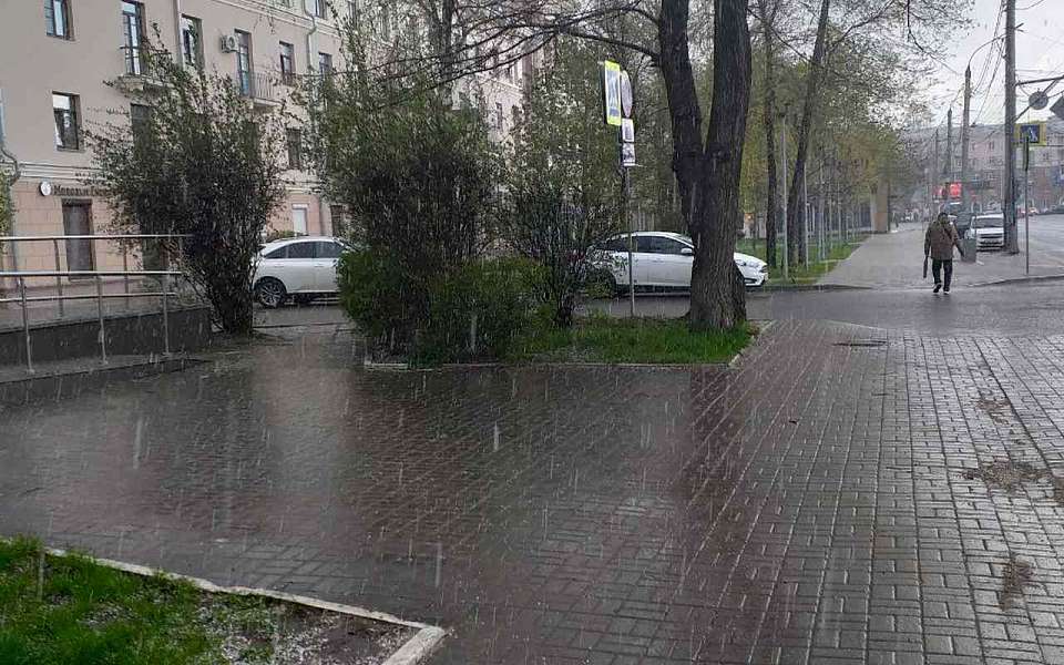 Снег 30 апреля выпал в Воронеже