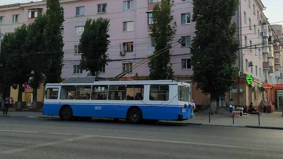 Троллейбусы в Воронеже не будут ходить до конца дня 18 августа