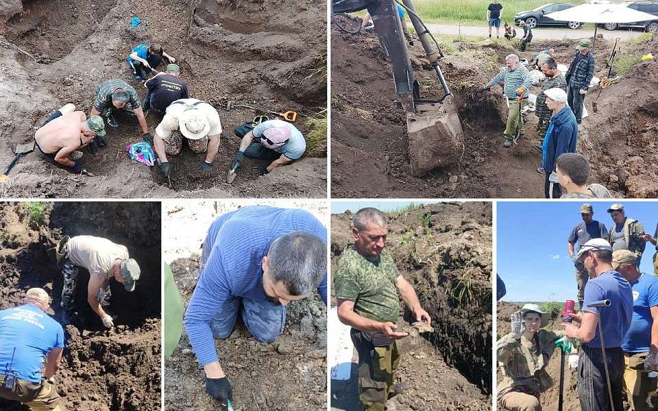 В Воронежской области захоронение 44 мирных жителей обнаружили поисковики