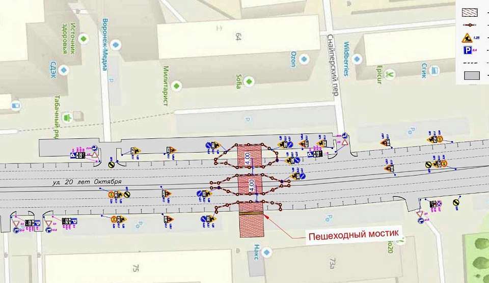 Схему дорожного движения скорректируют на улице 20-летия Октября в Воронеже