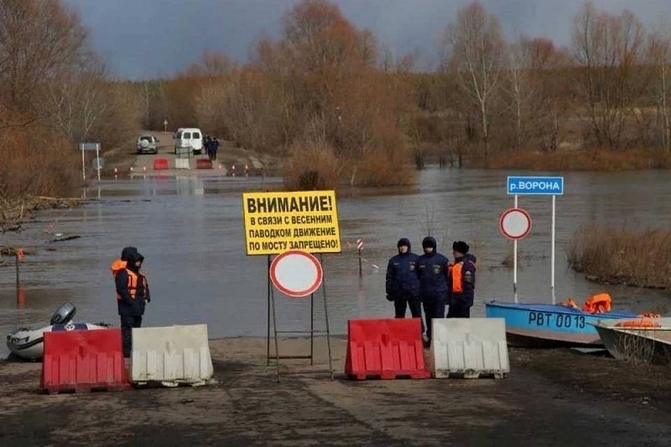 В Воронежской области затопленными остались 5 низководных мостов