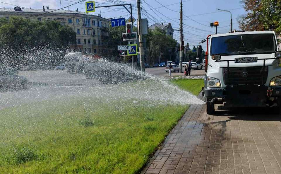КБУ продолжает интенсивный уход за зеленью: полив и покос в летний период
