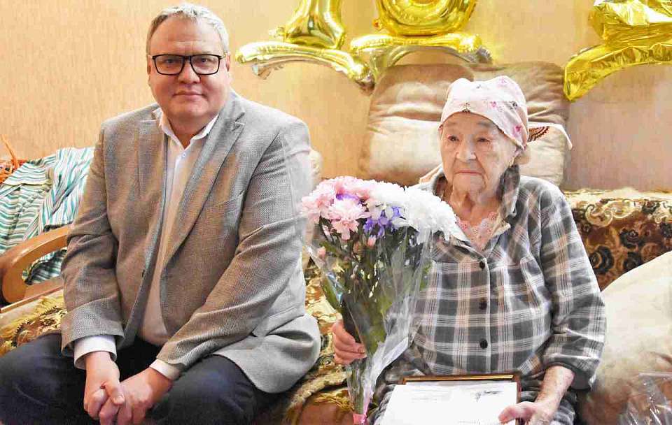 Жительница Железнодорожного района Растегаева Вера Тихоновна отметила 100-летний юбилей