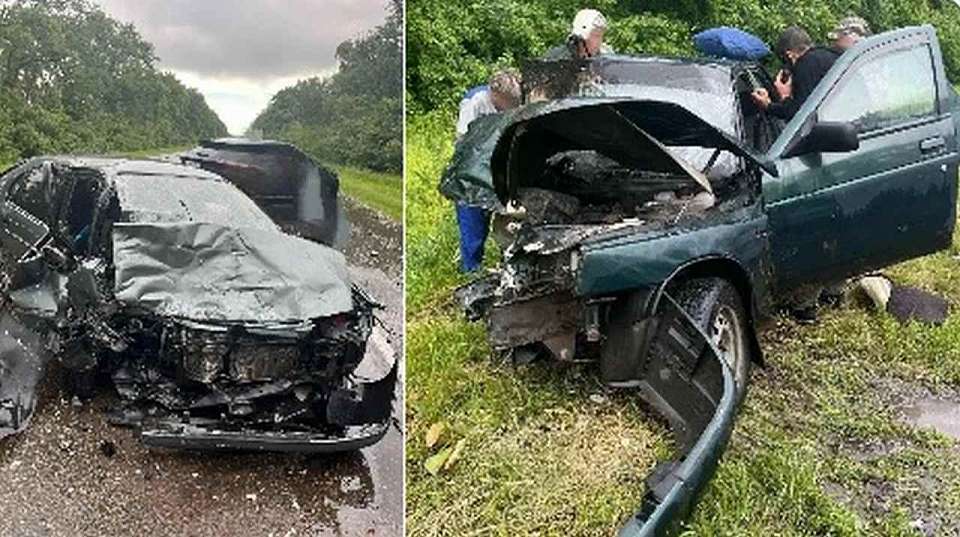 В ДТП с вылетевшим на встречку ВАЗом на воронежской трассе 1 человек погиб и 3 пострадали