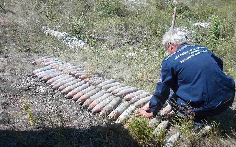 Под Воронежем взорвали 33 боеприпаса