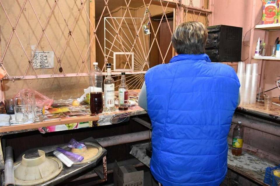 Народные контролеры в Воронеже обнаружили продавца-рецидивиста, торгующего незаконным алкоголем