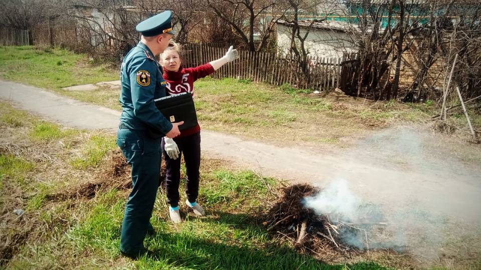 В Воронежской области ГУ МЧС провело рейд против костров