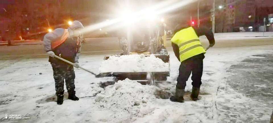 Более 2,8 тыс. кубометров снега вывезли за ночь 19 февраля с воронежских улиц