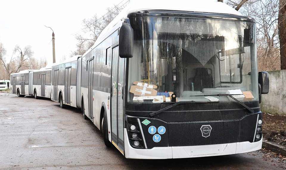 В Воронеж прибыли первые 5 автобусов особо большого класса