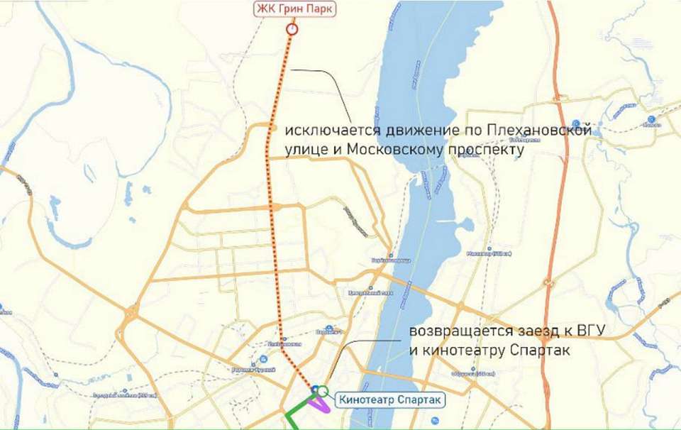 Маршрут автобуса №48 в Воронеже вернётся к прежней схеме движения