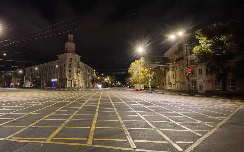 Новая вафельная разметка появилась в Воронеже