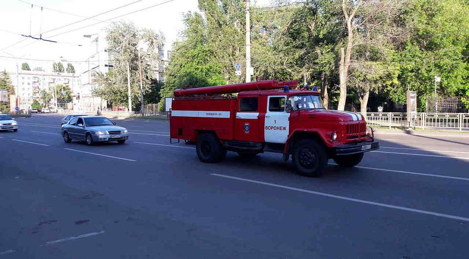 Пожарные эвакуировали 15 человек с пожара в многоквартирном доме в Воронеже