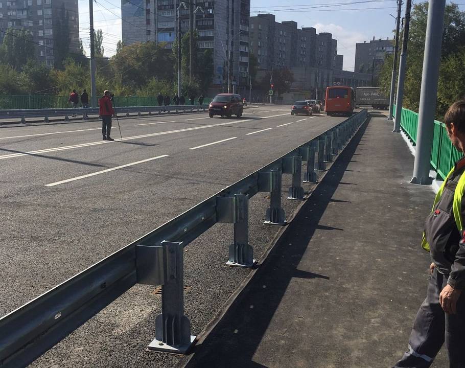 В Воронеже досрочно завершили ремонт путепровода в Советском районе