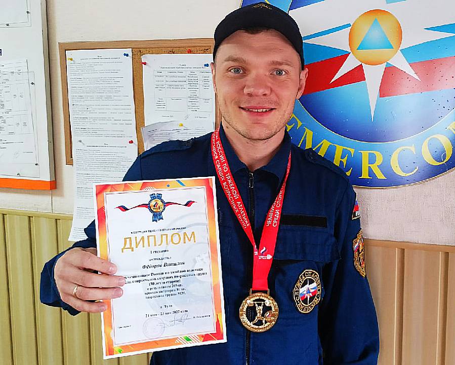 Воронежский спасатель стал чемпионом России по тяжелой атлетике