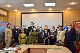 В Железнодорожном районе членов Совета ветеранов поздравили с Днем Победы