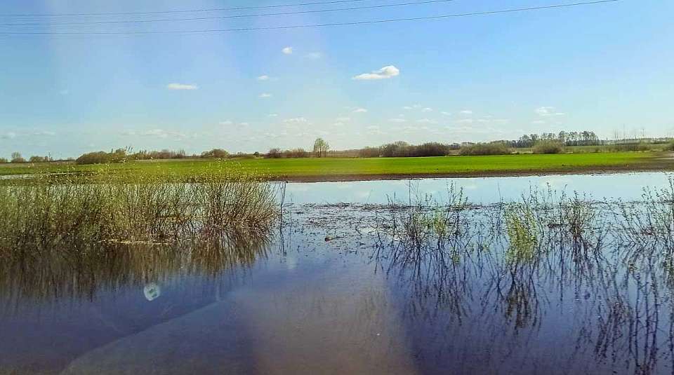Понтонный мост в воронежском Шилово временно развели из-за половодья