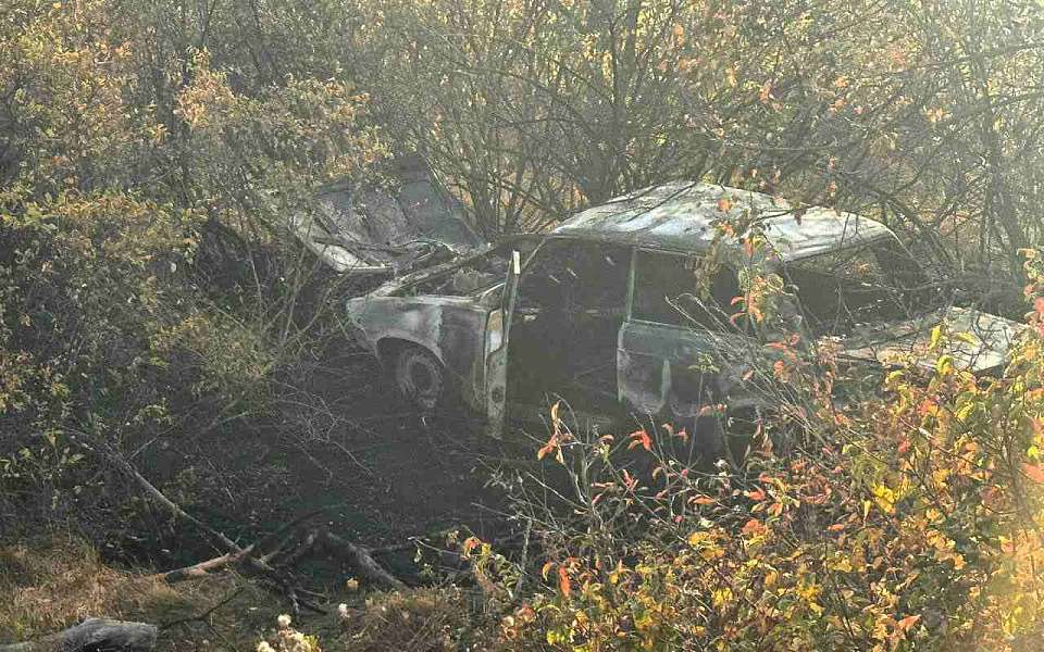 Неизвестный водитель сгорел в оказавшемся в кювете автомобиле под Воронежем