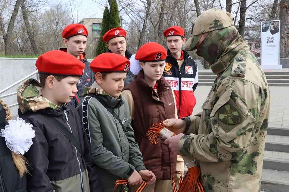 Левобережный район присоединился к Всероссийская акции «Георгиевская лента»