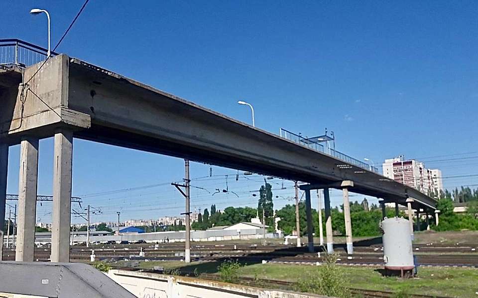 Госэкспертиза одобрила проект реконструкции пешеходного моста у станции «Придача» в Воронеже