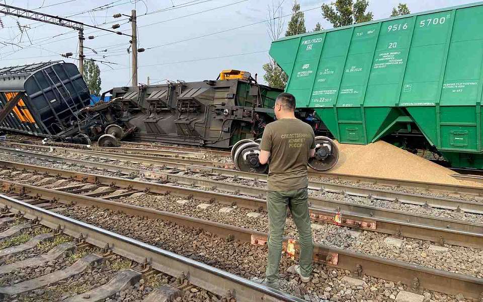 Уголовное дело возбудили после схода поезда с рельсов в Воронежской области