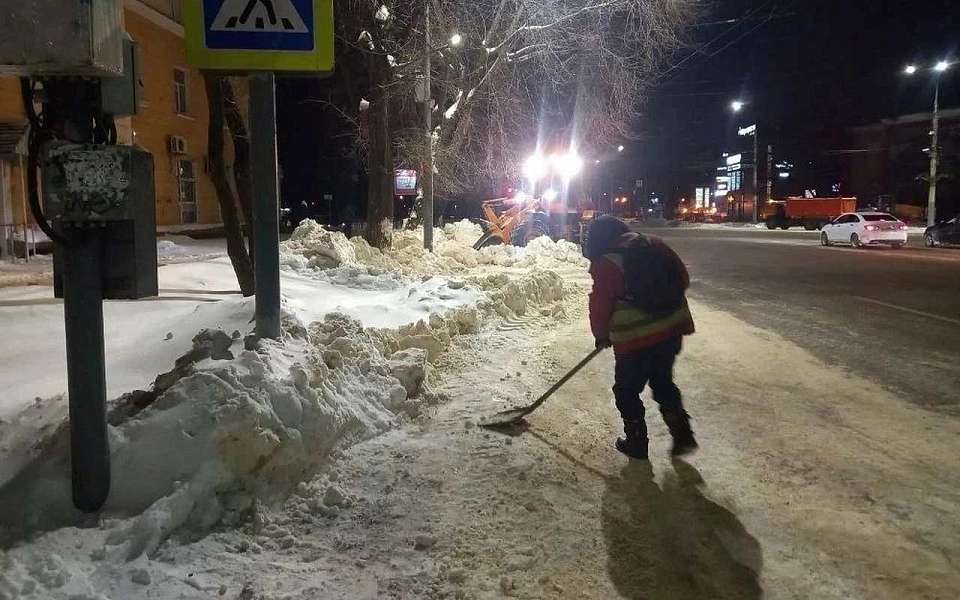 С улиц Воронежа вывезли более 8,5 тыс. кубометров снега за ночь
