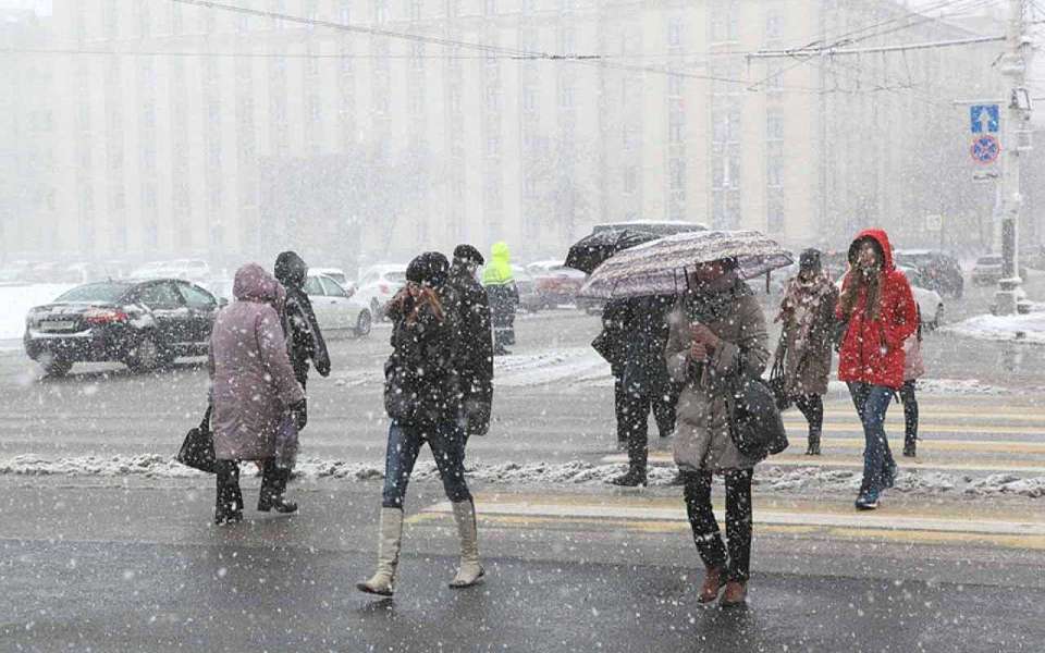 Мокрый снег с дождем ожидается в выходные в Воронежской области