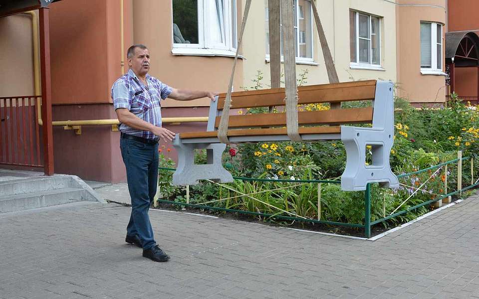 Благоустройство двора состоялось при поддержке депутата городской думы в Воронеже