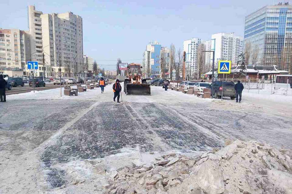 Работа комбината благоустройства Железнодорожного района не останавливается даже в сильные морозы