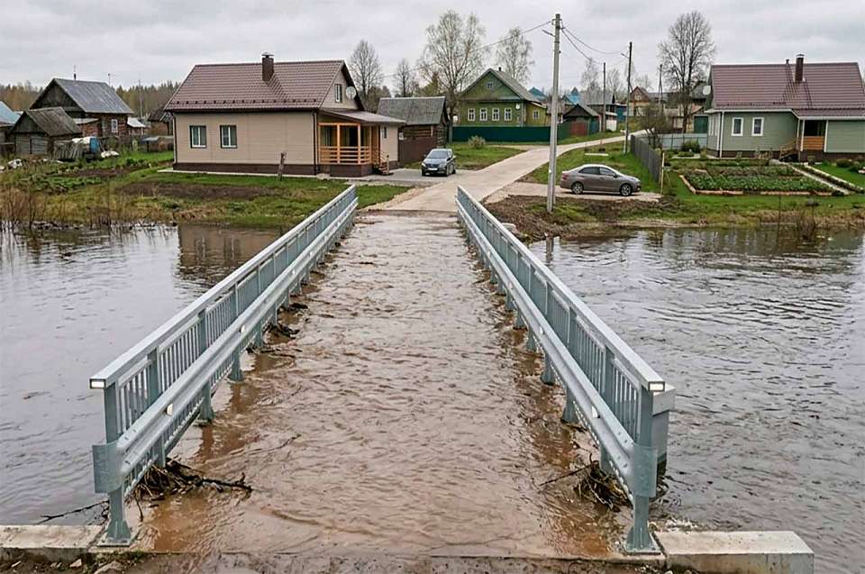 Пять мостов остаются под водой в Воронежской области