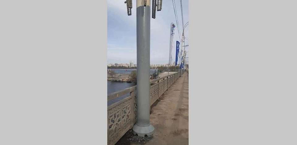 Городские опоры приводят в порядок в Воронеже