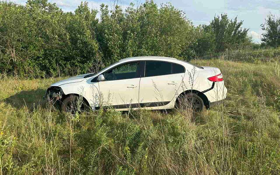 Молодая женщина пострадала в вылетевшей с трассы иномарке в Воронежской области