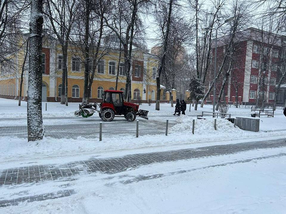 За день с улиц Воронежа вывезли 727 кубометров снега