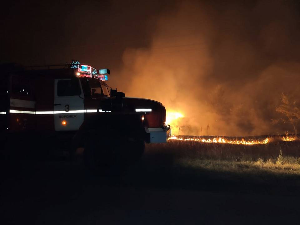 В Воронежской области ландшафтные пожары уничтожили десятки домов