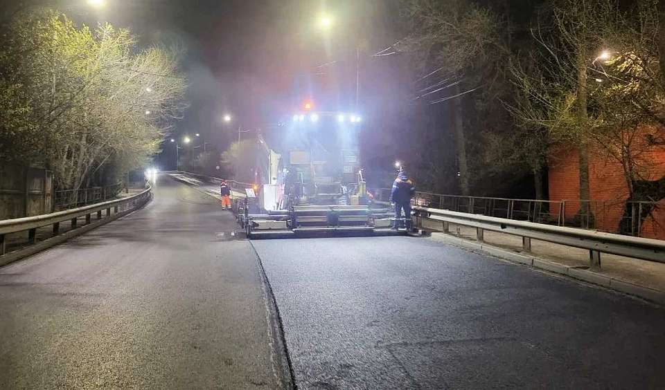 Новое асфальтовое покрытие получил в Воронеже путепровод на улице Богдана Хмельницкого
