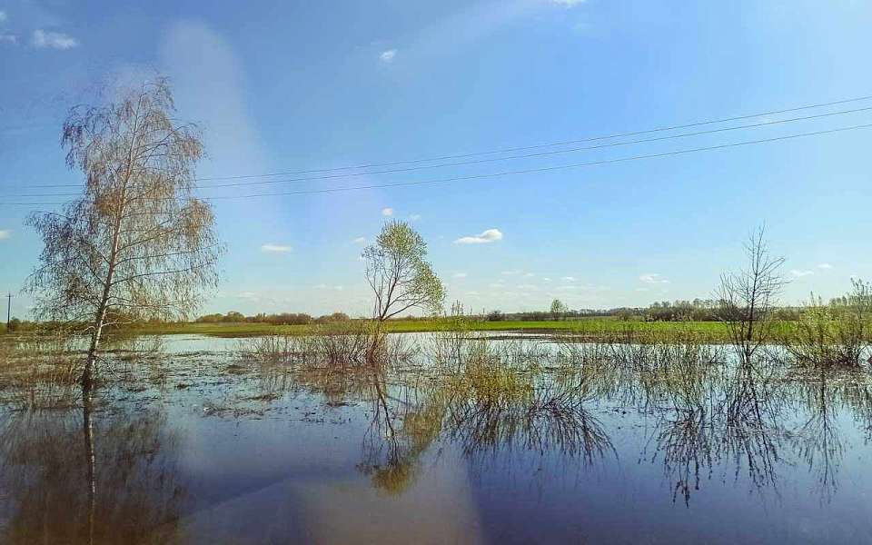 Наплавные мосты из-за половодья развели в Воронежской области