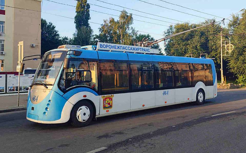 Два троллейбуса приостановят работу в Воронеже