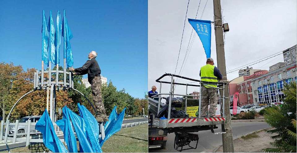 Коминтерновцы украшают район в преддверии Дня города