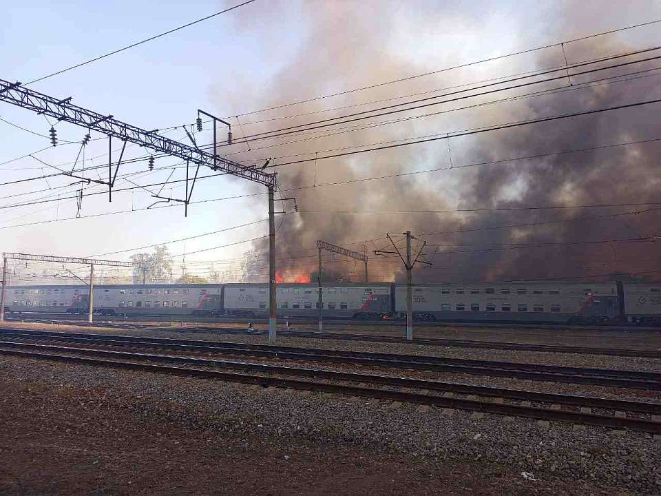 Пожар в воронежской Отрожке потушен