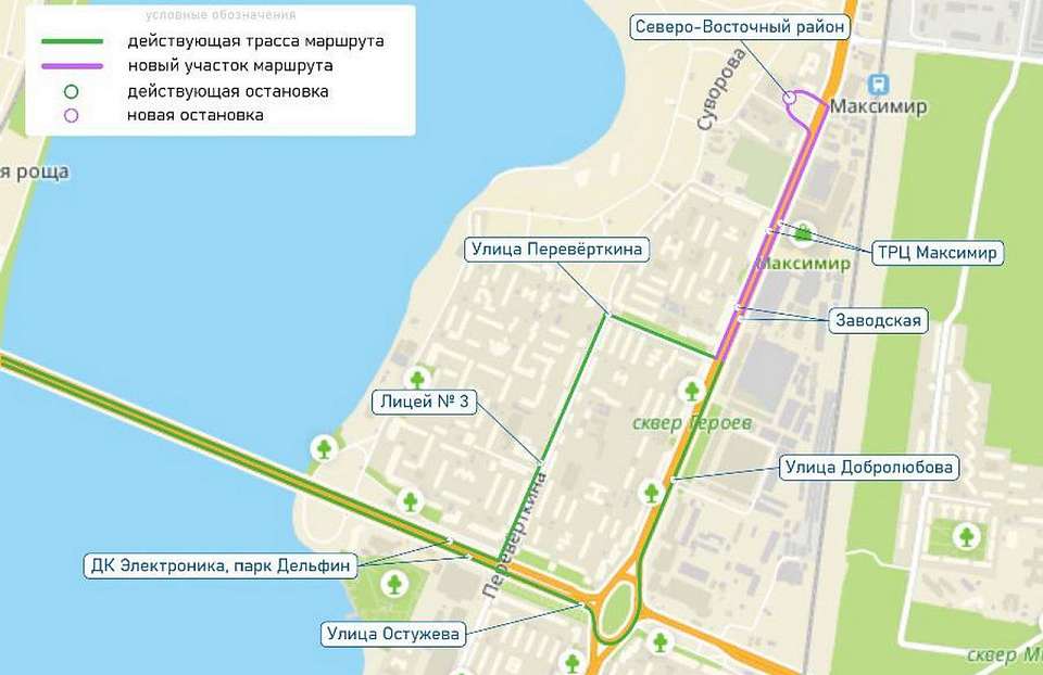 В Воронеже с 6 октября изменится схема автобусного маршрута № 66