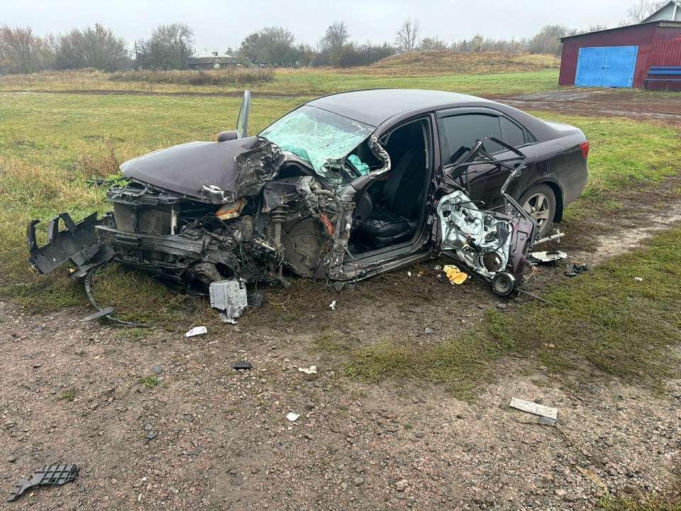 После столкновения легковушки с КамАЗом два человека попали в больницу