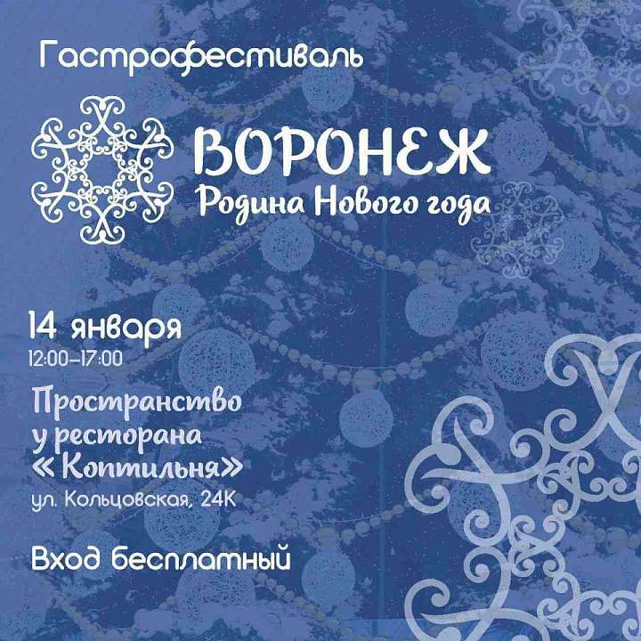 В столице Черноземья скоро состоится гастрофестиваль «Воронеж – родина Нового года»