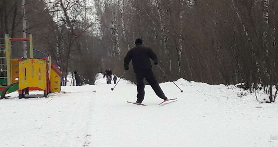 В окрестностях Воронежа дан старт горнолыжному сезону