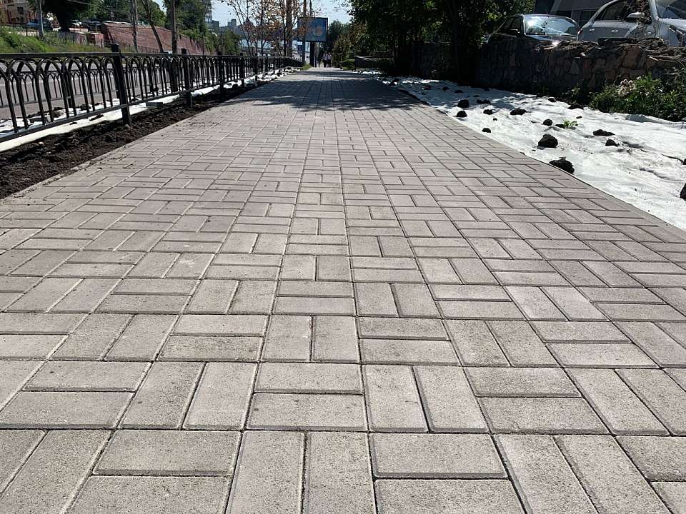 В Центральном районе продолжается развитие пешеходной инфраструктуры