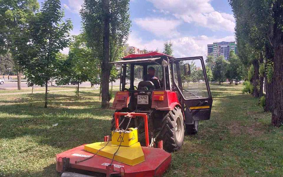 В Коминтерновском районе ведется активный покос травы