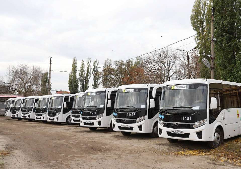 Выход новых автобусов на популярный городской маршрут анонсировал мэр Воронежа