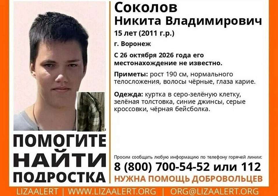 В Воронеже продолжаются поиски подростка, пропавшего 5 дней назад