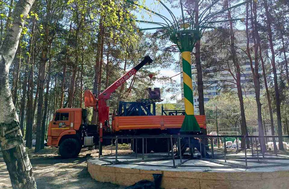 До конца лета в воронежском парке «Танаис» откроют более 10 новых аттракционов