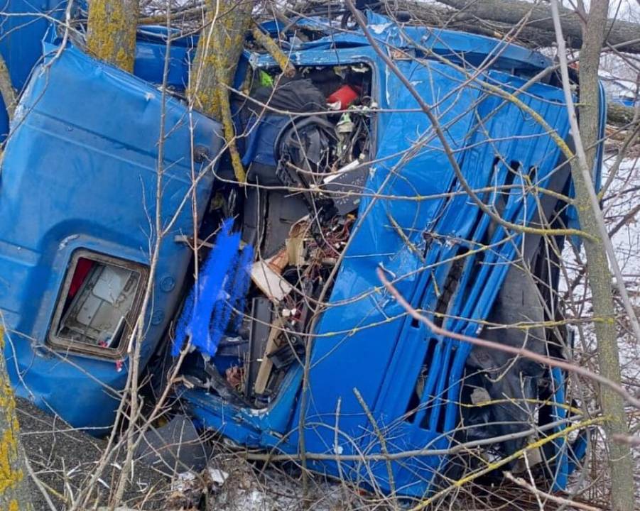 В Воронежской области 34-летний водитель погиб во врезавшемся в дерево КамАЗе